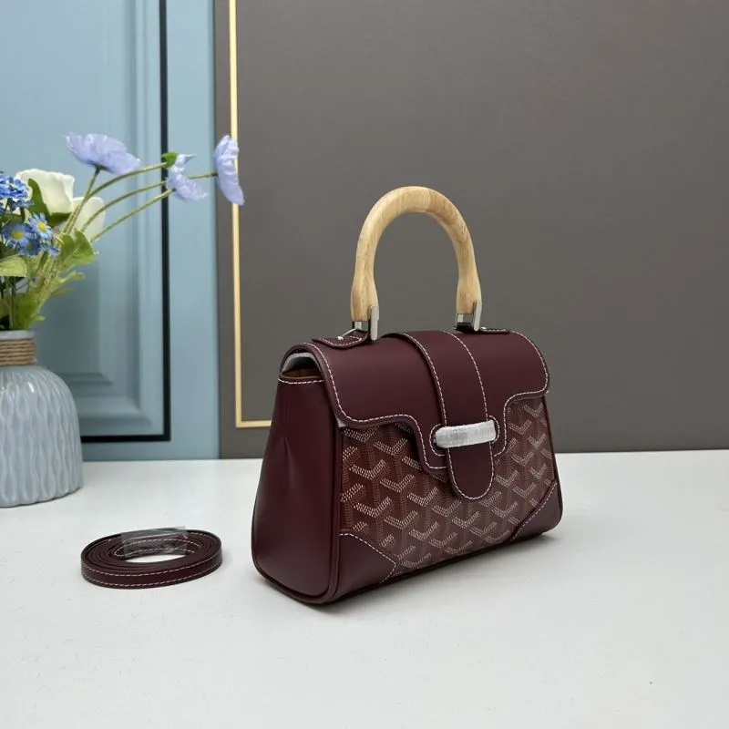Alternative view of Goyard Burgundy Top Handle Bag 507