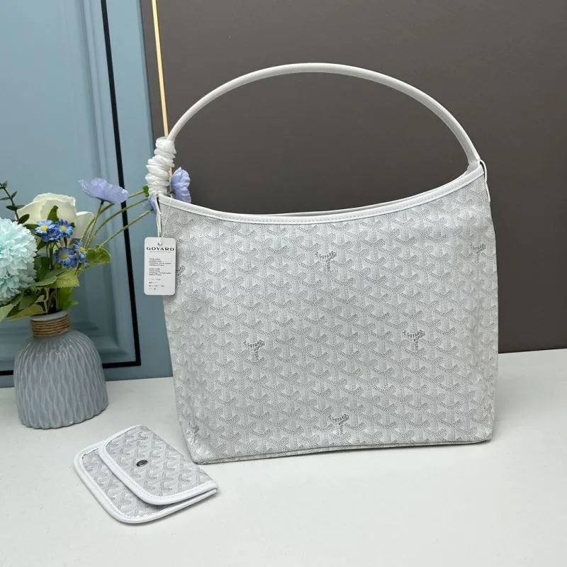 Goyard White Hobo Underarm Bag with Pouch - Image 3