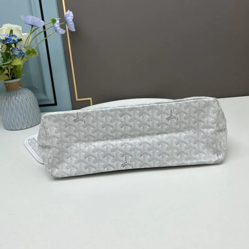 Goyard White Hobo Underarm Bag with Pouch - Image 5