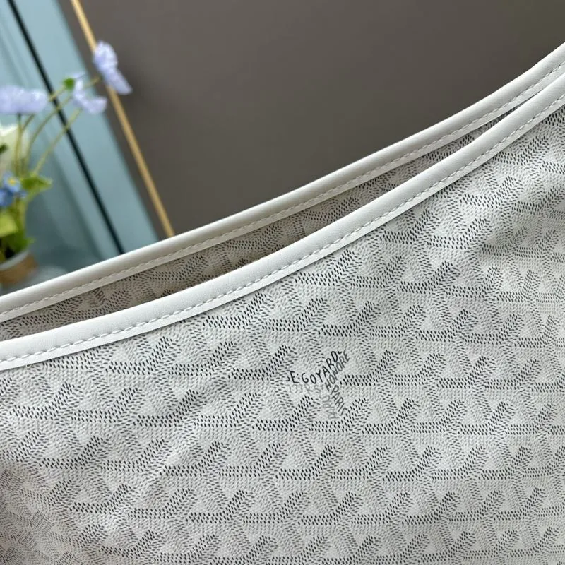Goyard White Hobo Underarm Bag with Pouch - Image 6