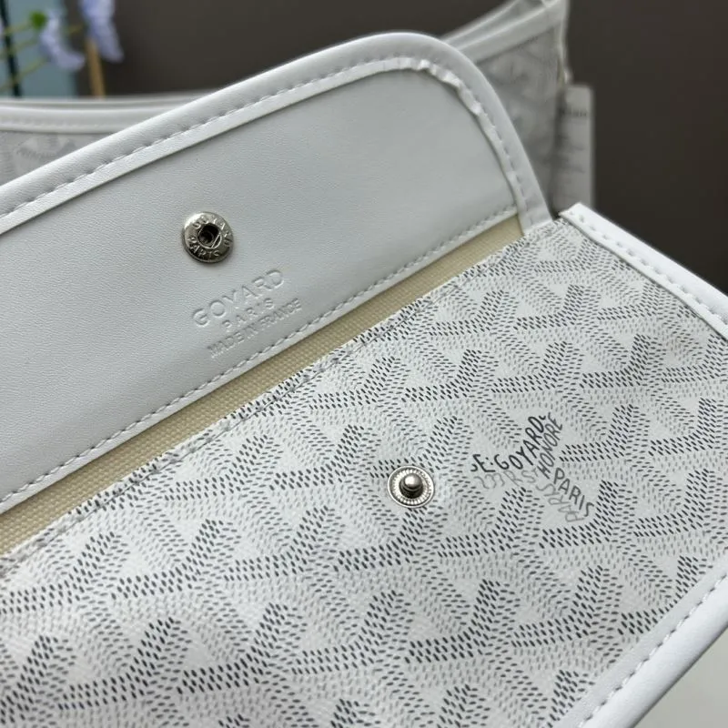 Goyard White Hobo Underarm Bag with Pouch - Image 7