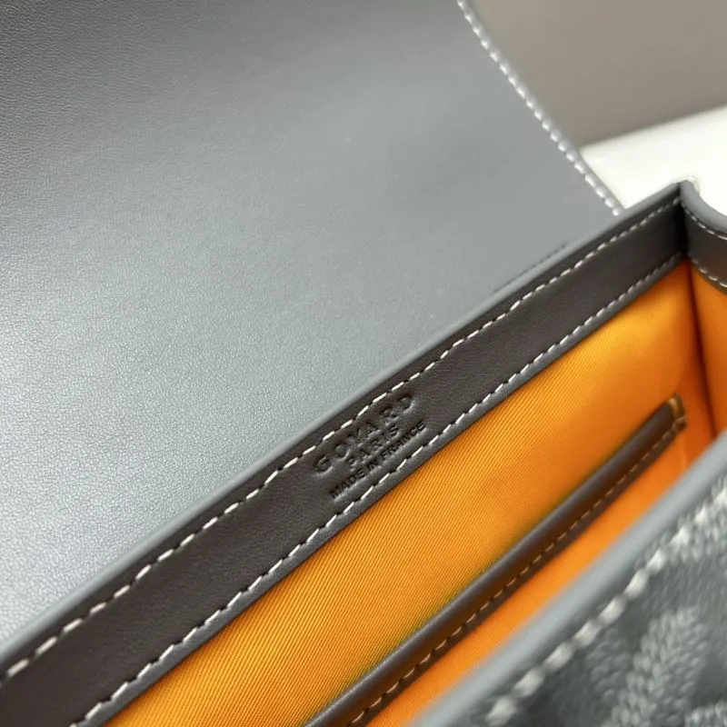 Goyard Gray Top Handle Crossbody Bag - Image 8