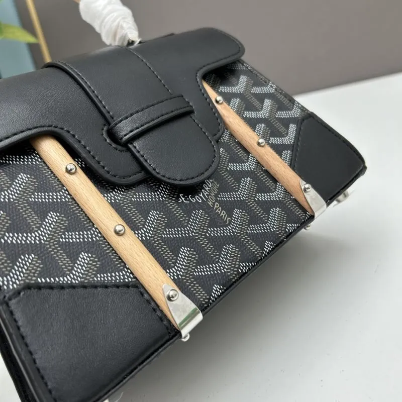 Goyard Black Top Handle Bag 528 - Image 4