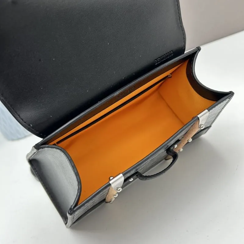 Goyard Black Top Handle Bag 528 - Image 7