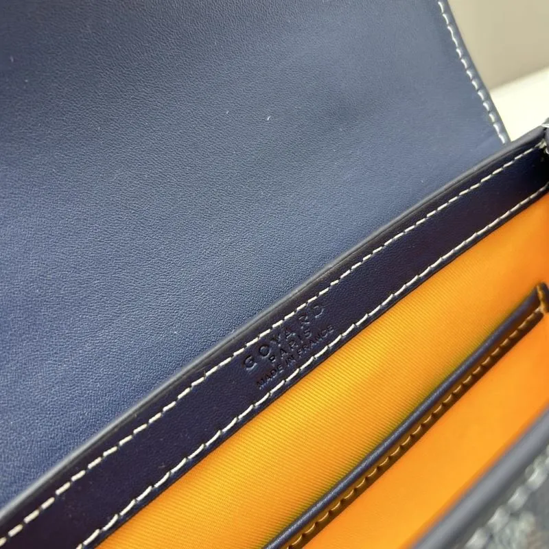 Goyard Navy Blue Small Top Handle Bag 529 - Image 8