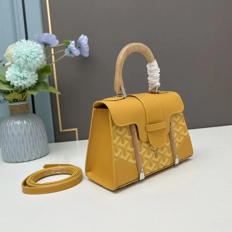 Alternative view of Goyard Yellow Top Handle Crossbody Bag