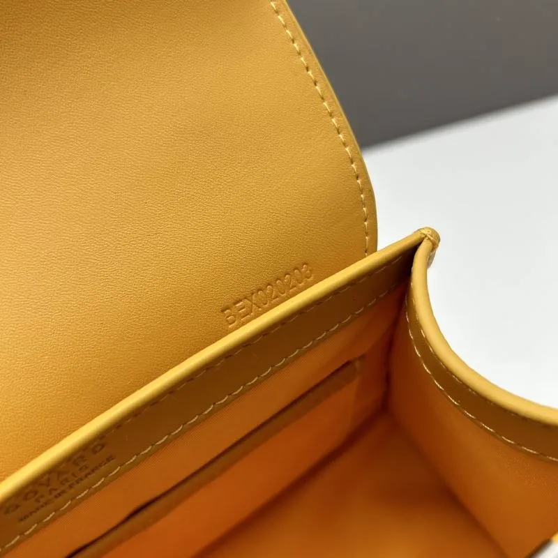 Goyard Yellow Top Handle Crossbody Bag - Image 7