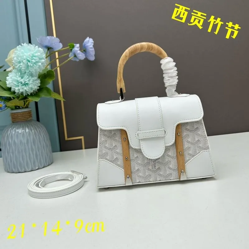 Goyard White Top Handle Handbag 532