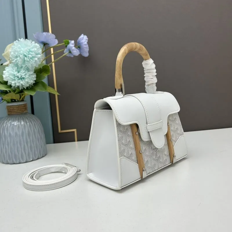 Alternative view of Goyard White Top Handle Handbag 532