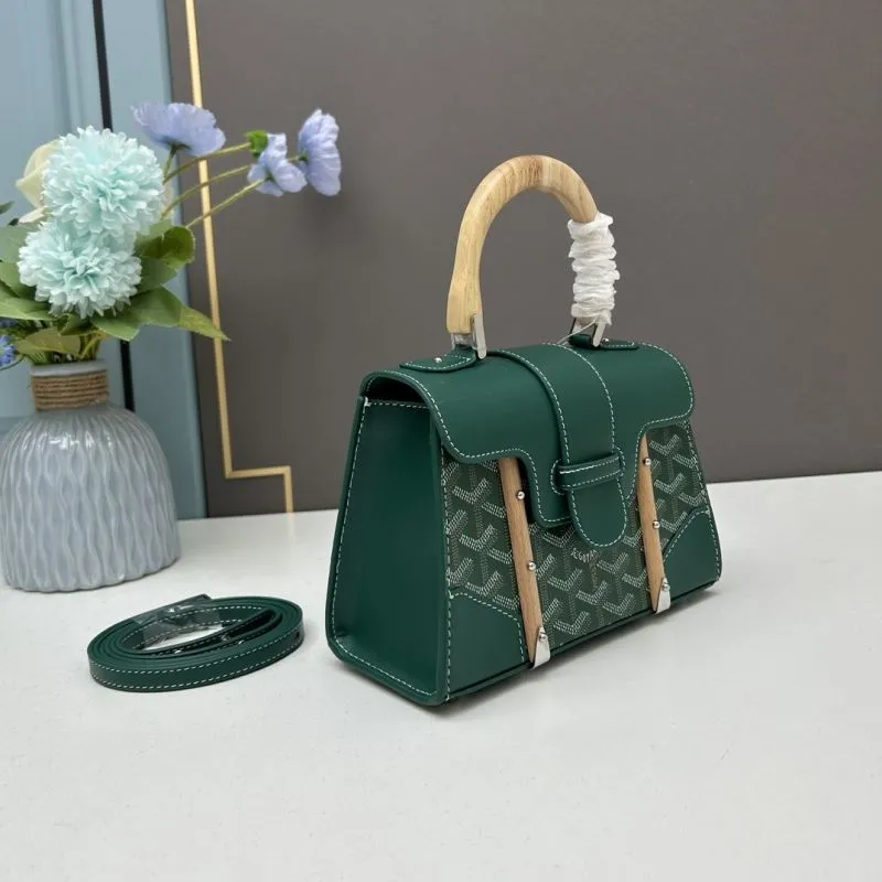 Alternative view of Goyard Green Saigon Top Handle Bag 21x14x9cm