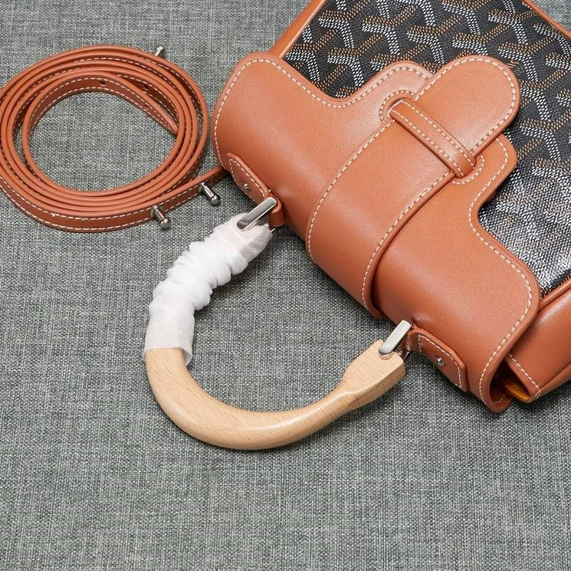 Goyard Brown Black Top Handle Bag 534 - Image 6