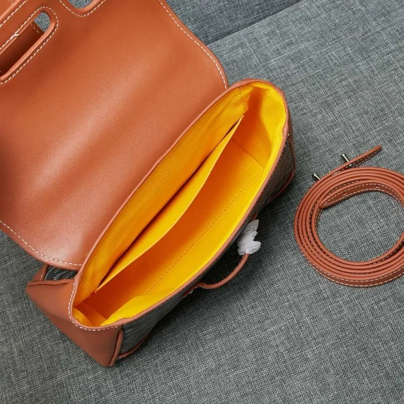 Goyard Brown Black Top Handle Bag 534 - Image 8