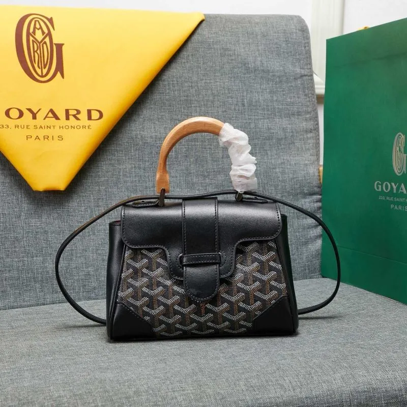 Goyard Black Top Handle Bag 535