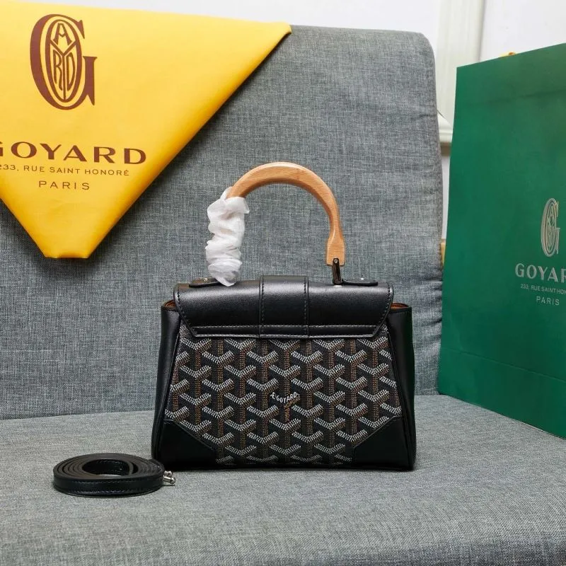 Goyard Black Top Handle Bag 535 - Image 3