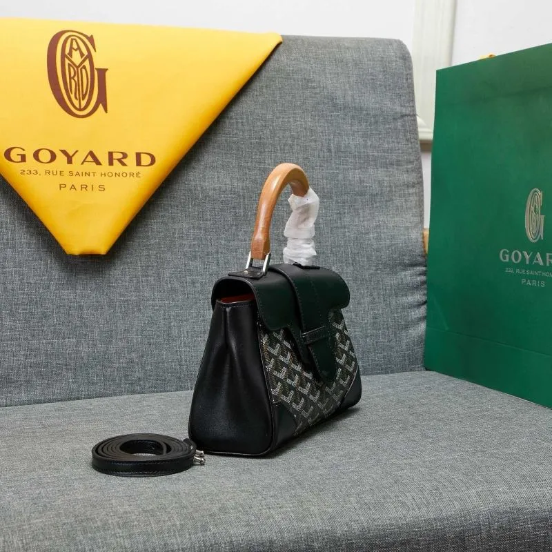 Goyard Black Top Handle Bag 535 - Image 4