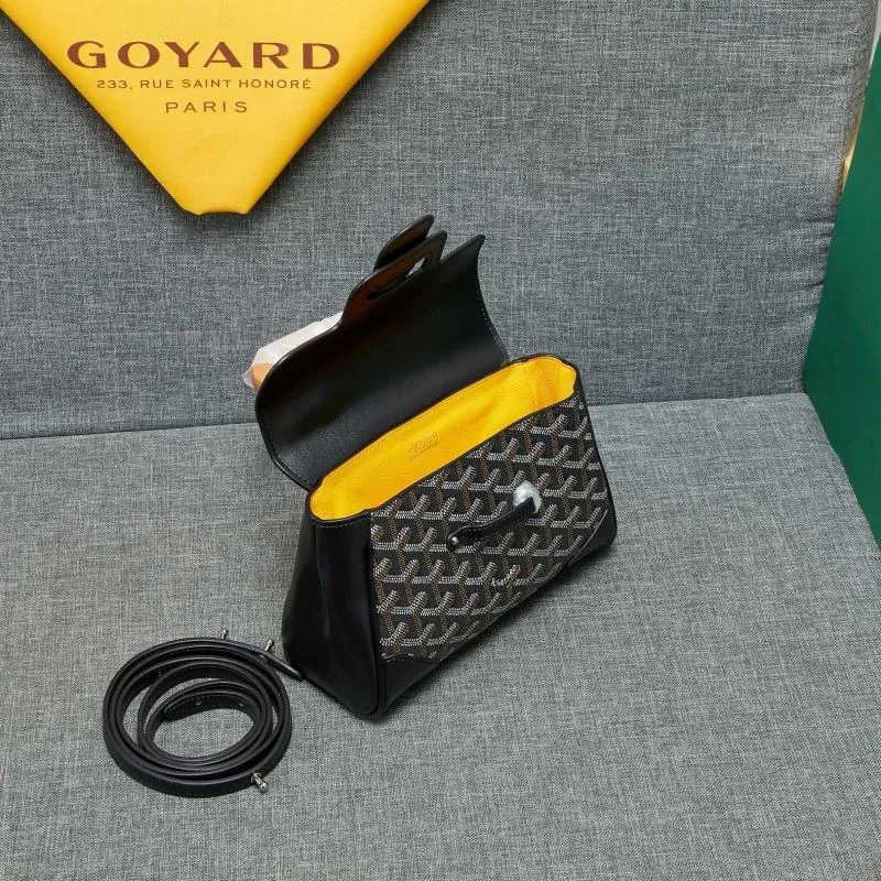 Goyard Black Top Handle Bag 535 - Image 7
