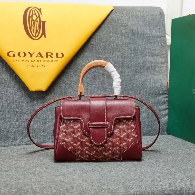 Goyard Burgundy Top Handle Bag 538
