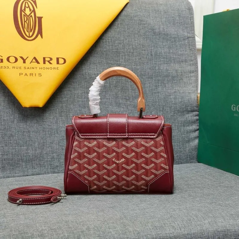 Goyard Burgundy Top Handle Bag 538 - Image 3