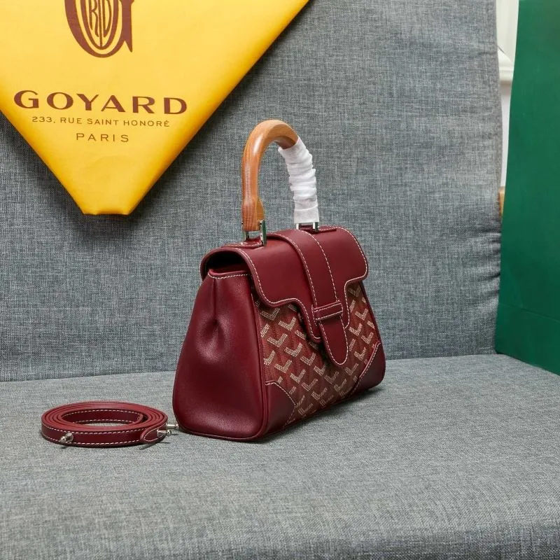 Goyard Burgundy Top Handle Bag 538 - Image 4
