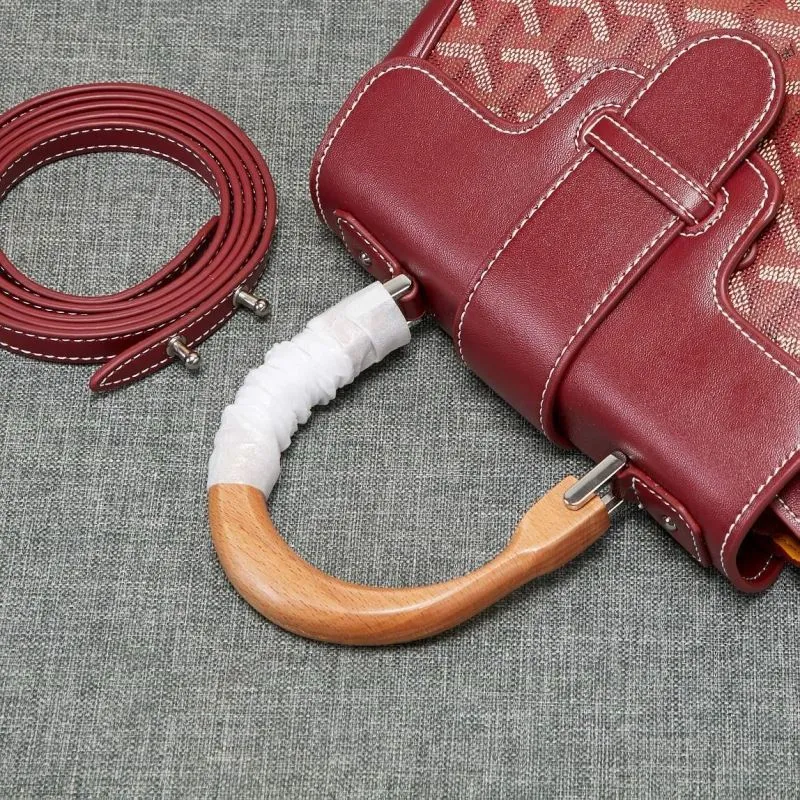 Goyard Burgundy Top Handle Bag 538 - Image 5