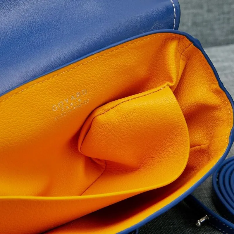 Goyard Blue Top Handle Bag 539 - Image 9