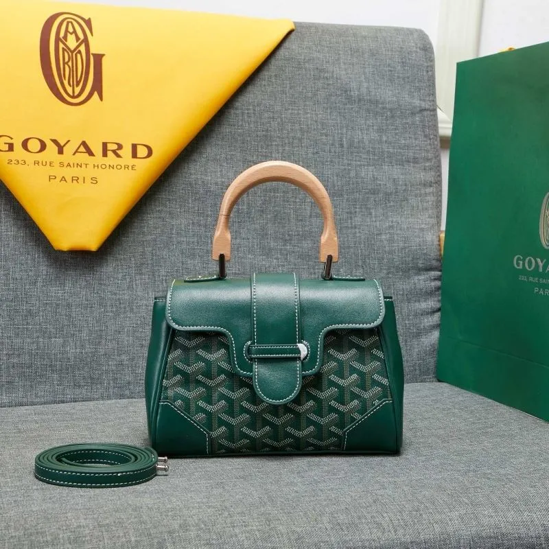 Goyard Green Top Handle Crossbody Bag 540