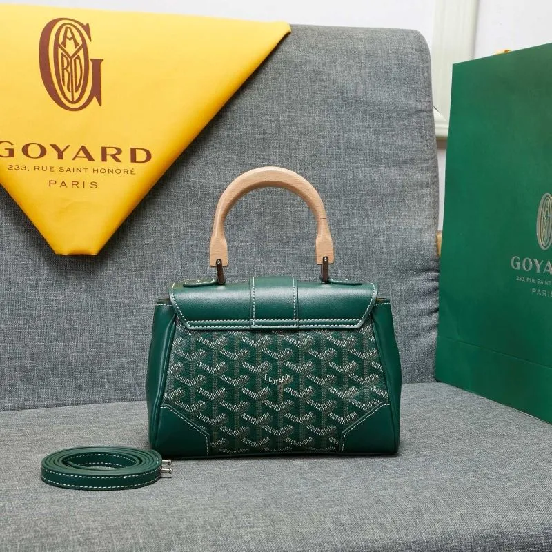 Alternative view of Goyard Green Top Handle Crossbody Bag 540