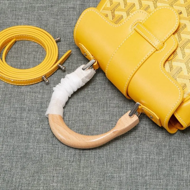 Goyard Yellow Top Handle Bag 541 - Image 4