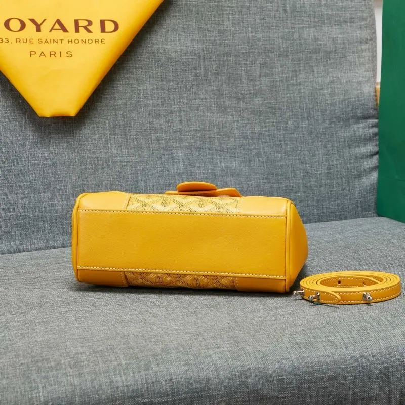 Goyard Yellow Top Handle Bag 541 - Image 5