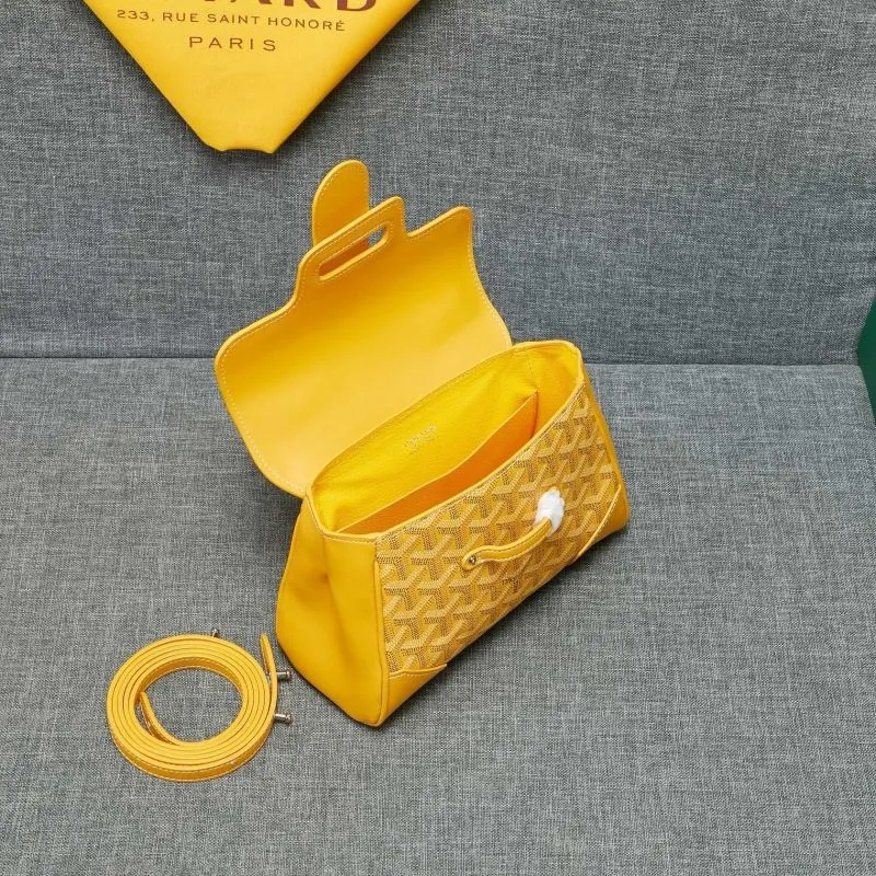 Goyard Yellow Top Handle Bag 541 - Image 7