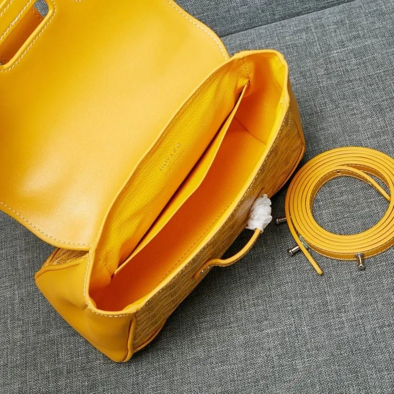 Goyard Yellow Top Handle Bag 541 - Image 8