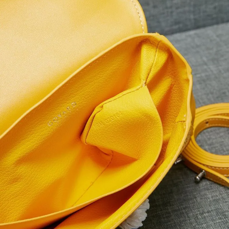 Goyard Yellow Top Handle Bag 541 - Image 9