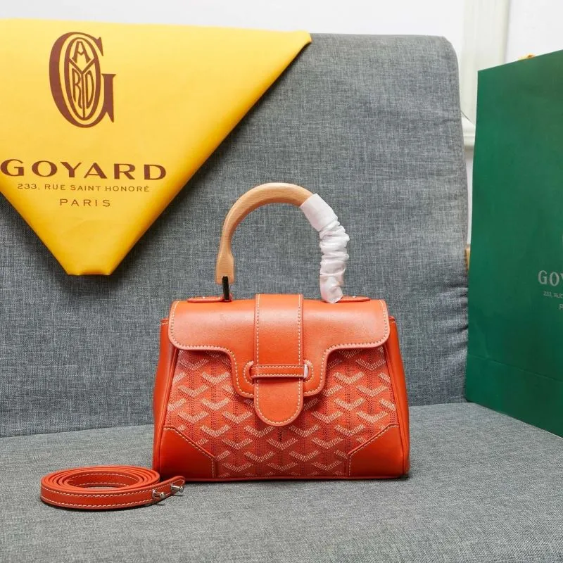 Goyard Orange Top Handle Bag 542