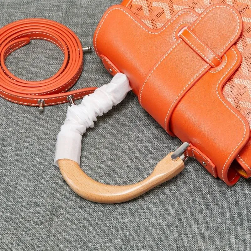 Goyard Orange Top Handle Bag 542 - Image 4