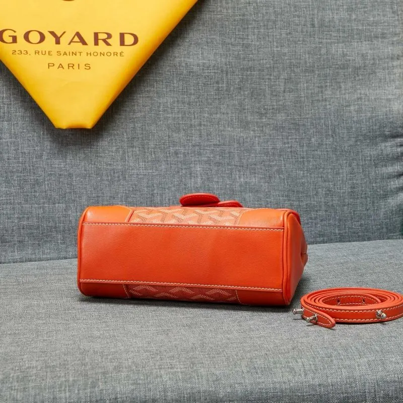 Goyard Orange Top Handle Bag 542 - Image 5
