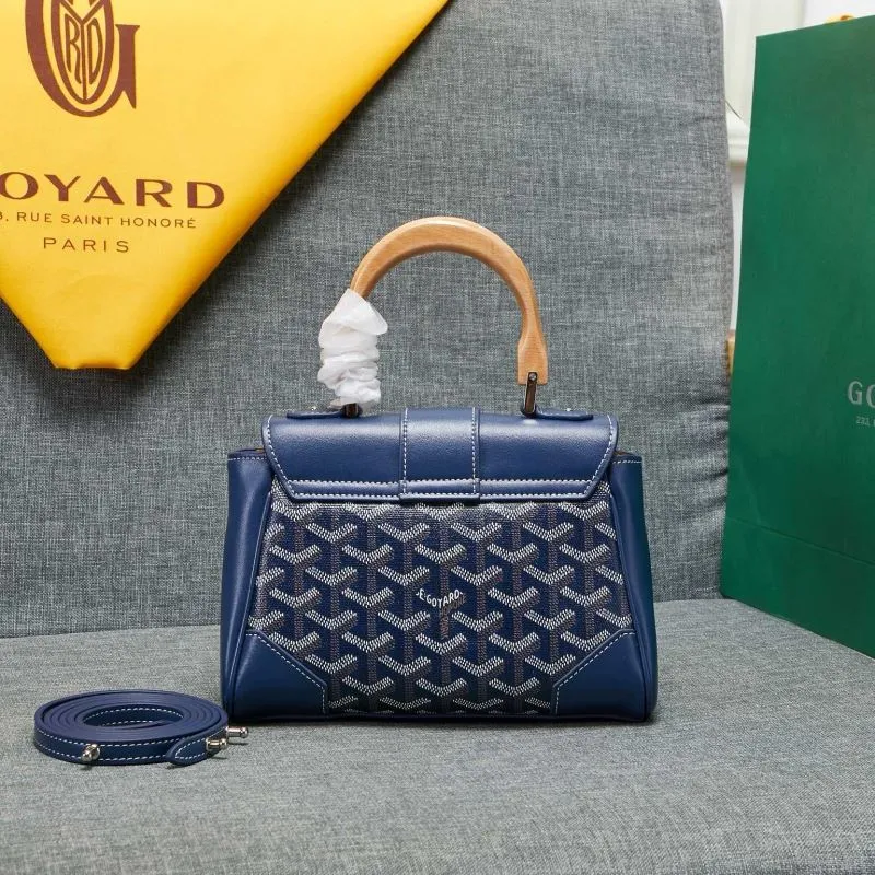 Alternative view of Goyard Blue Top Handle Crossbody Bag