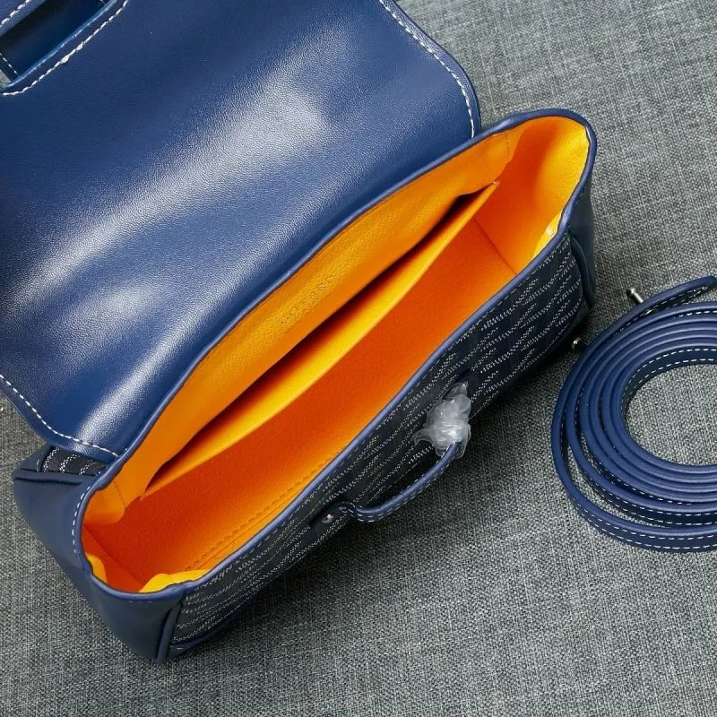 Goyard Blue Top Handle Crossbody Bag - Image 8