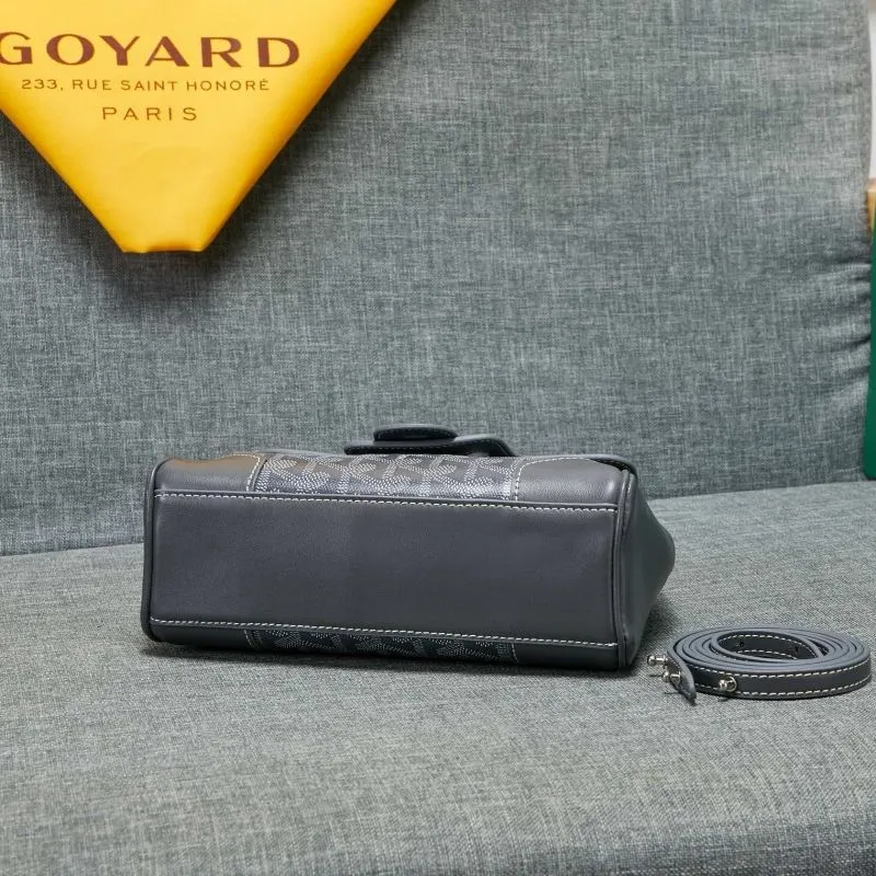 Goyard Gray Top Handle Bag 544 - Image 5