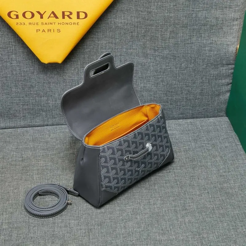 Goyard Gray Top Handle Bag 544 - Image 7