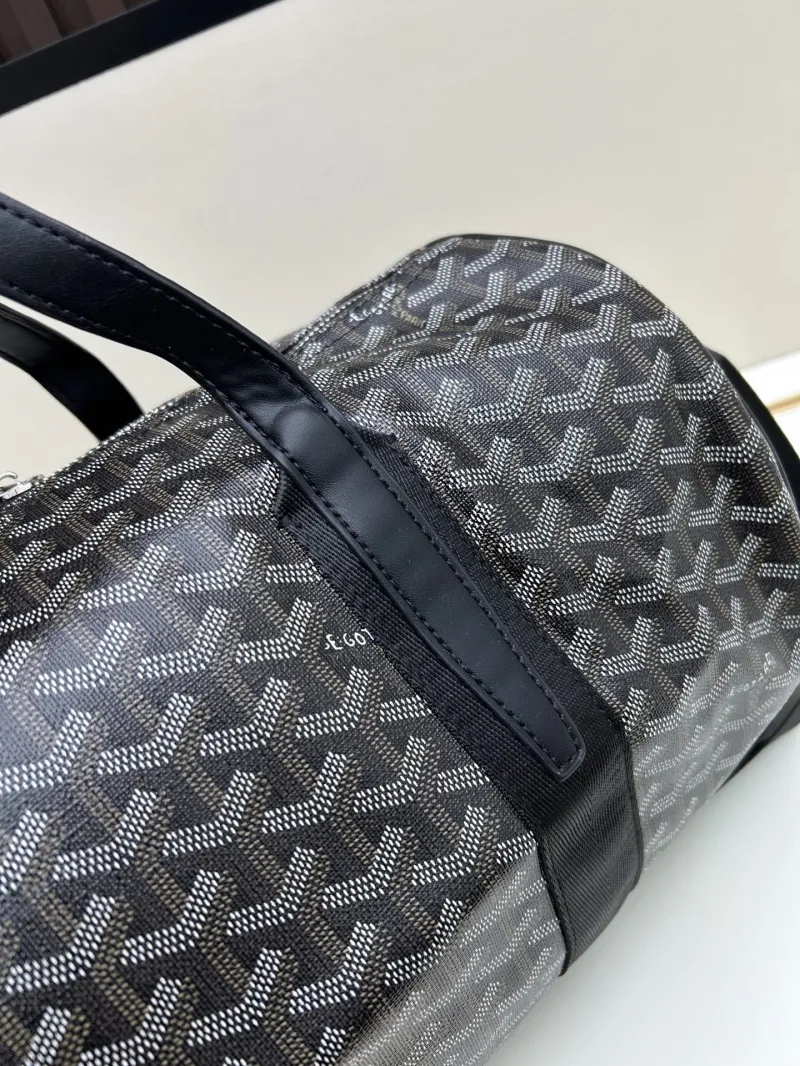 Goyard Black Gray Travel Duffel Bag - Image 4