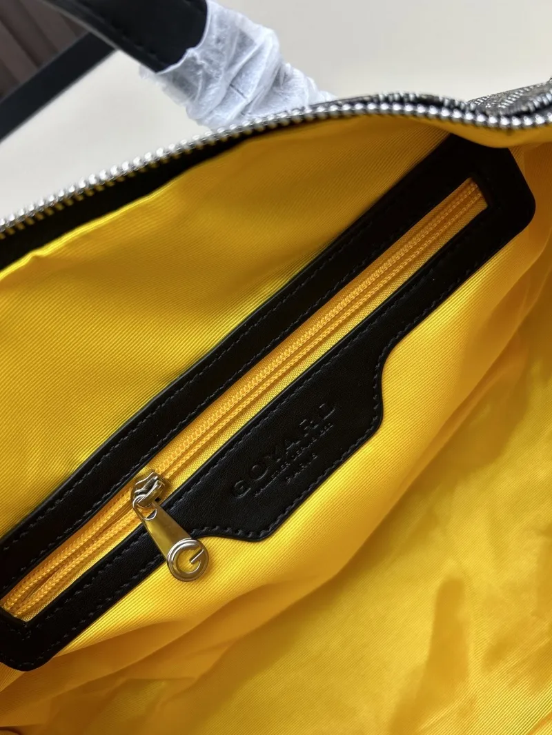 Goyard Black Gray Travel Duffel Bag - Image 8