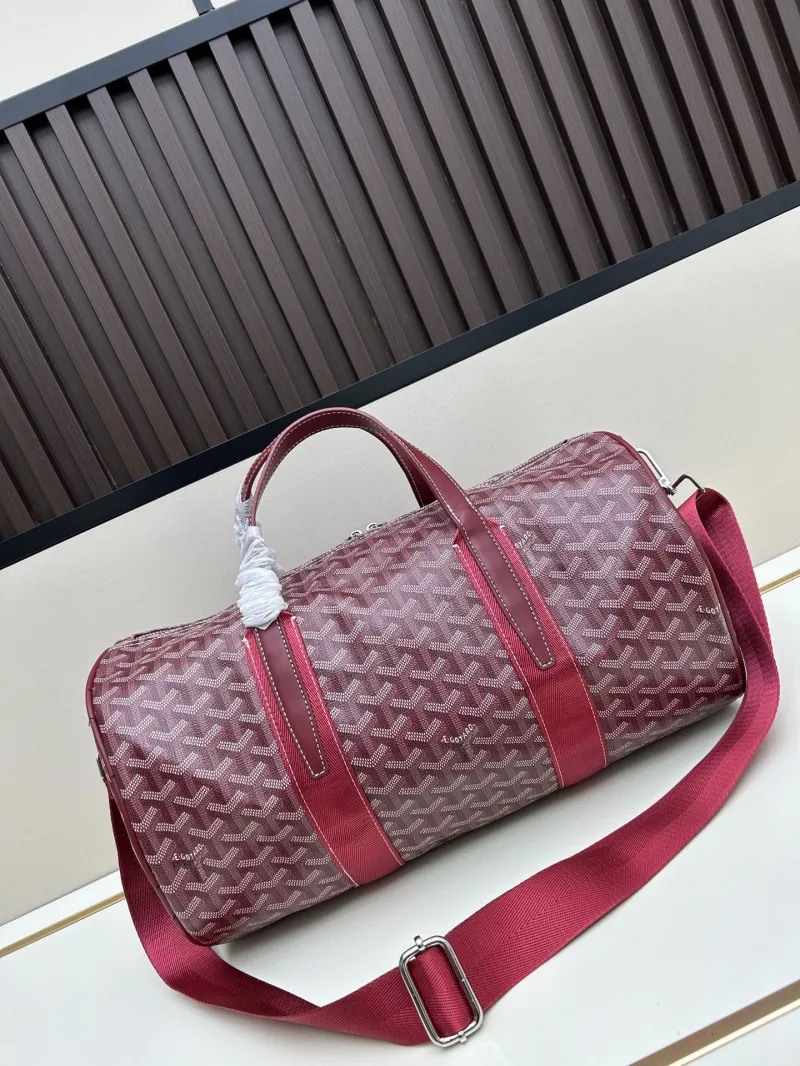 Goyard Burgundy Duffle Travel Bag 2535 - Image 3