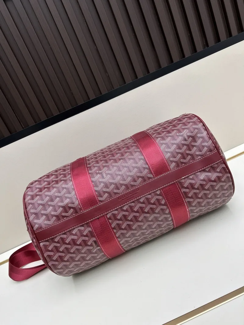 Goyard Burgundy Duffle Travel Bag 2535 - Image 5