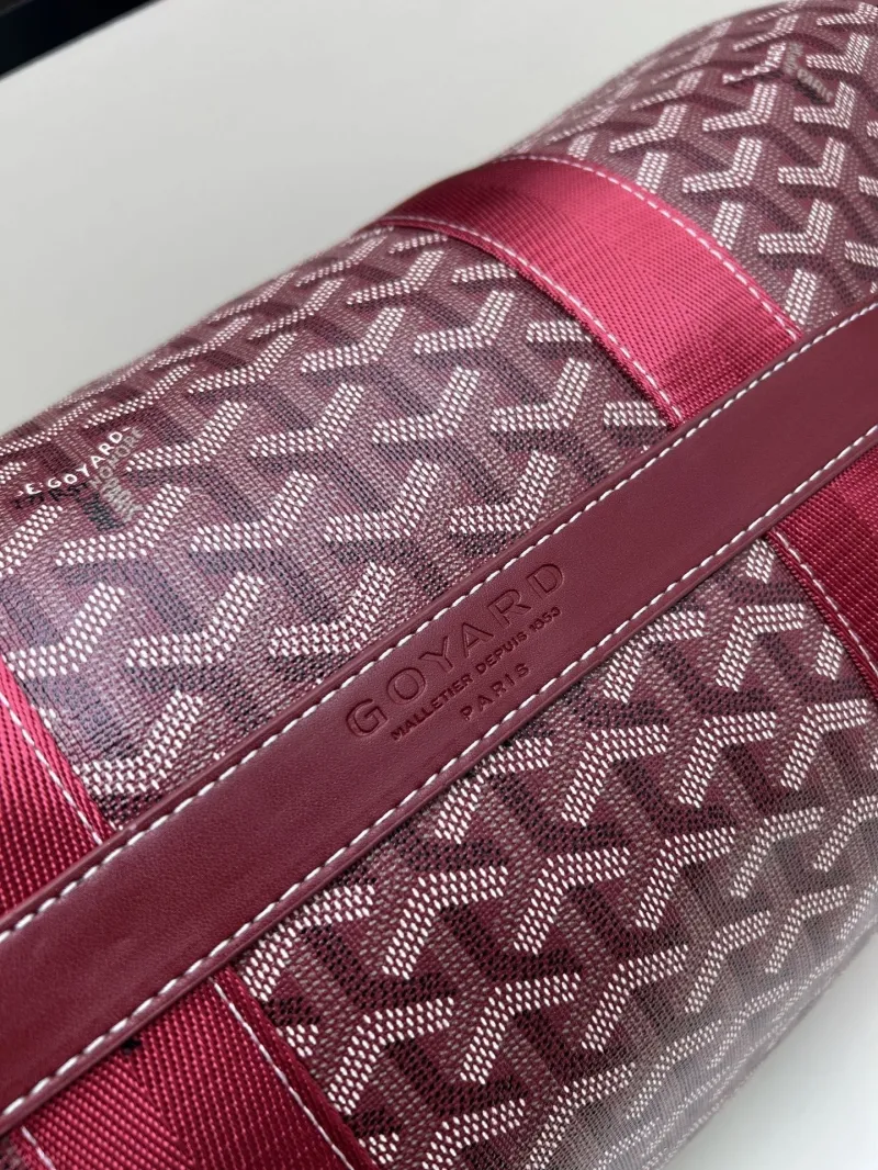 Goyard Burgundy Duffle Travel Bag 2535 - Image 6