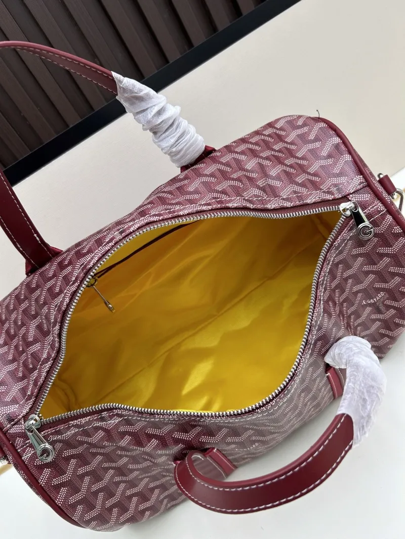 Goyard Burgundy Duffle Travel Bag 2535 - Image 7