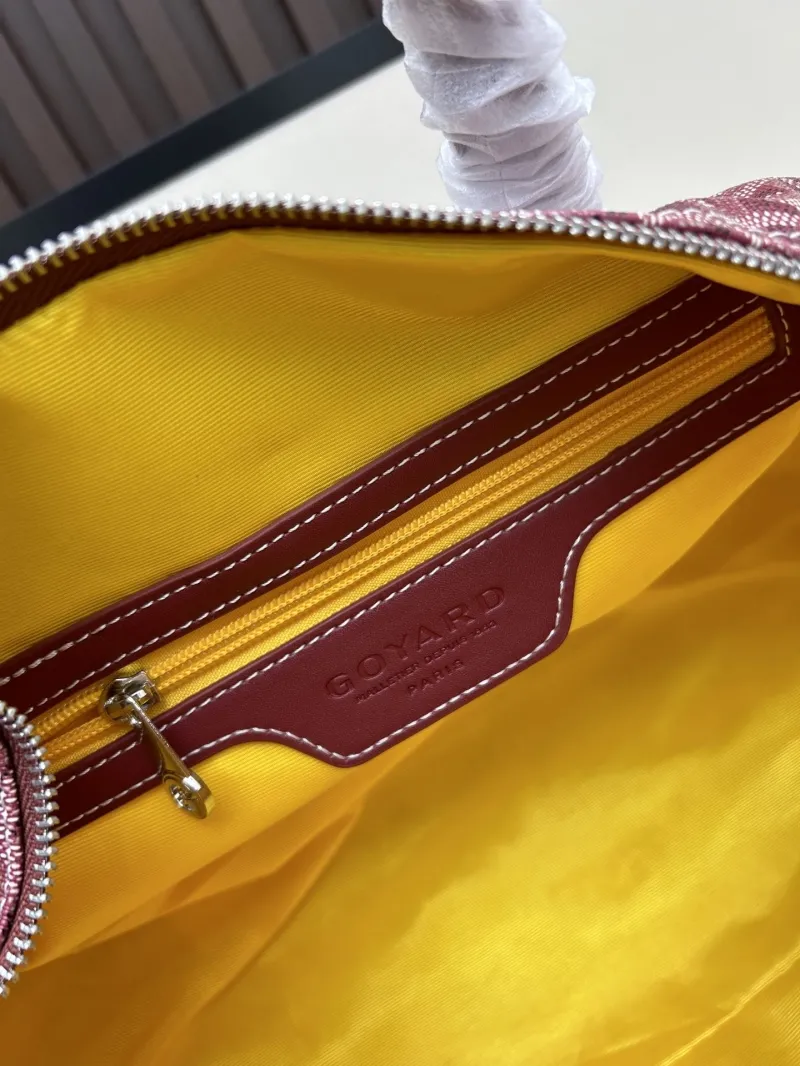Goyard Burgundy Duffle Travel Bag 2535 - Image 8