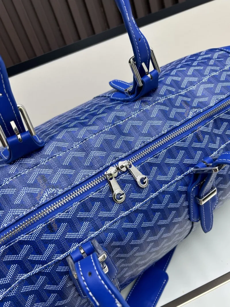 Goyard Blue Travel Duffle Bag - Image 6