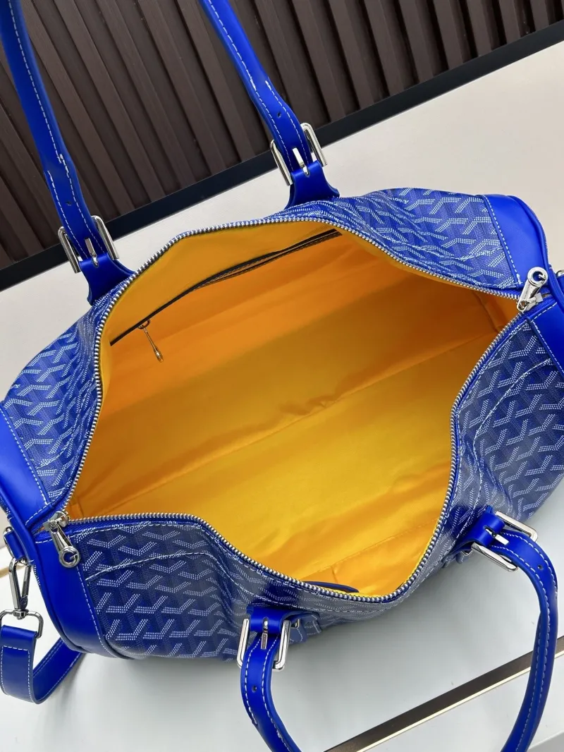 Goyard Blue Travel Duffle Bag - Image 7