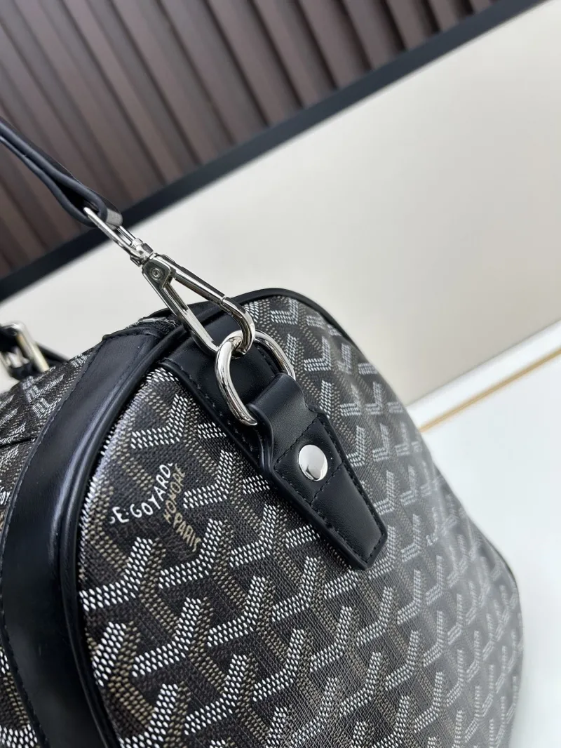 Goyard Black Monogram Travel Duffel Bag - Image 5