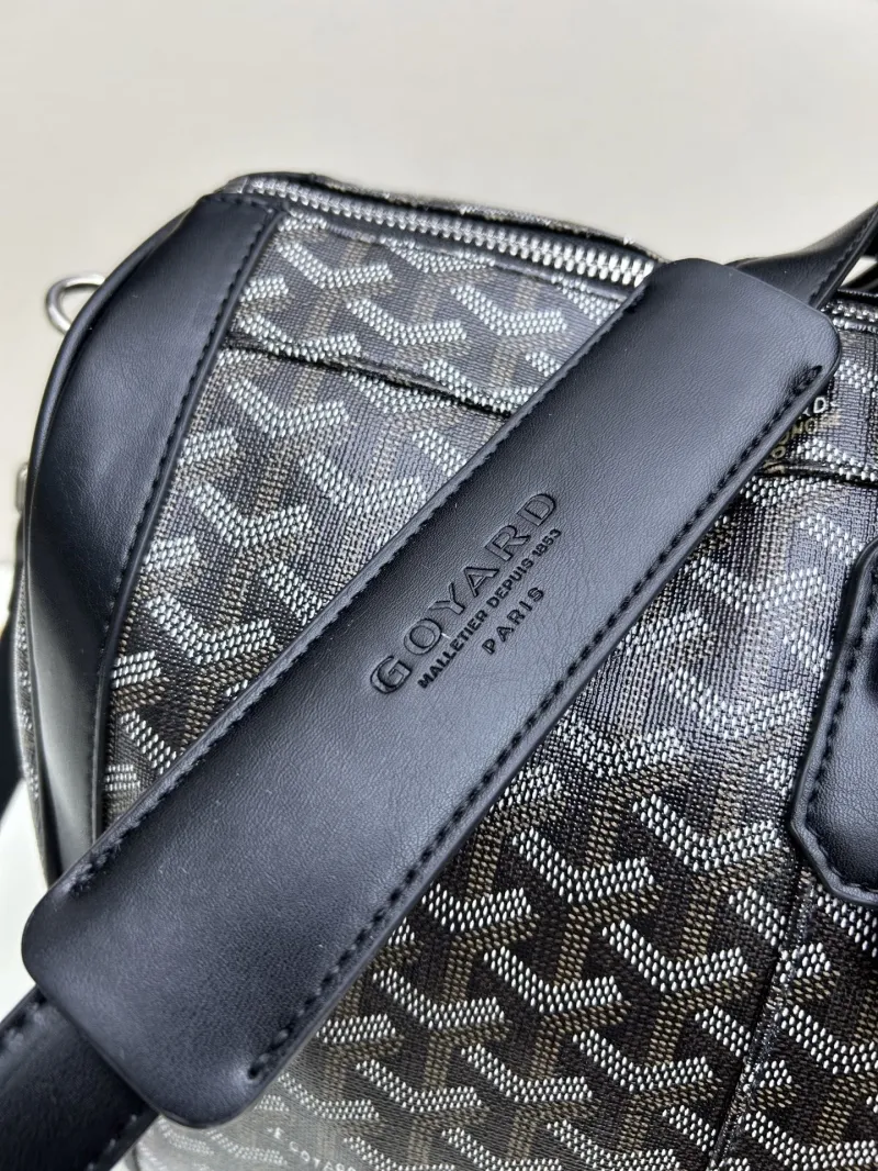 Goyard Black Monogram Travel Duffel Bag - Image 6